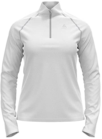 Odlo Fleecepullover Damen Rigi I Midlayer mit Halbreißverschluss I Langarm Wandershirt