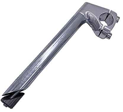 Asta di Bicicletta Leggera, del Cigno Filettato, Forcella da 1 Pollice, BMX da 40 Mm per Morsetto per Manubrio da 25,4 Diametro, Silver