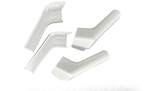 Zhiqinge RV-Dachrinnenausläufe, um die Oberseite des Wohnmobils an regnerischen Tagen zu schützen, leitet Regenwasser von den Seiten Ihres Wohnmobils ab, Linke und rechte Seite, weiße