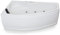 Basera® PREMIUM Indoor Eck-Whirlpool Badewanne Formentera 160 x 90 cm mit 17 Massagedüsen, Heizung, Ozongenerator, Bodenansaugung, LED-Ambiente, Touchpanel, Bluetooth, Radio