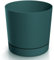 Blumentopf Blumenkübel Übertopf Rund mit Untersetzer TUBO P Pflanzkübel Pflanztopf Matt (180, Blau)