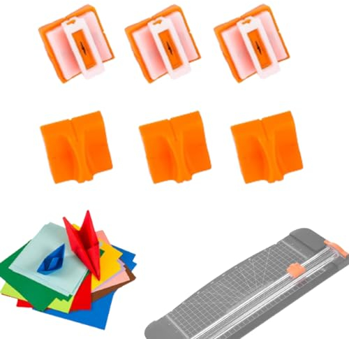 INGJIA 6 Ersatzklingen Papierschneider, Papierschneidemaschine Ersatzklingen mit Sicherheitssicherung Design High Profile Tripletrack Titanium für A4 Papierschneider für Gerade Schnitte