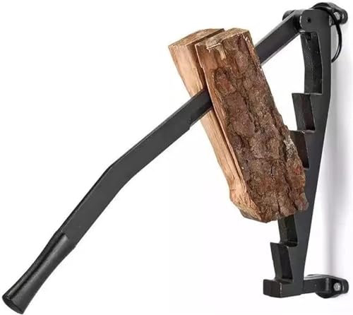 Wandmontierter Holzspalter Wandmontierter Anzündholzspalter, Hängender Brennholz Anzündholzspalter, Manueller Holzspalter, Heavy Duty Quick Power Holzspalter, Easy Safe Brennholzschneider für Kamin