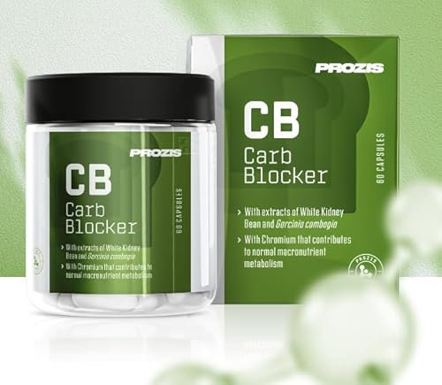 PROZIS CB Carb Blocker 60 capsule - brucia carboidrati, formula a base di garcinia, te verde, cromo, fagiolo bianco