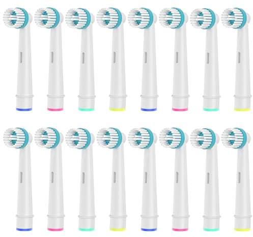 16 Stück Ortho Care Aufsteckbürsten, Kompatibel mit Braun Oral B Elektrische Zahnbürste für die Präzise Reinigung um Zahnspangen.