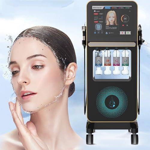 Máquina Hidrofacial 4en1,máquina Para El Cuidado Piel Con Dermoabrasión Con Oxígeno Con 4mangos Y 610cabezales Escultura Agua,6elementos Principales Y Control Pantalla LCD15pulgadas,99%absorción