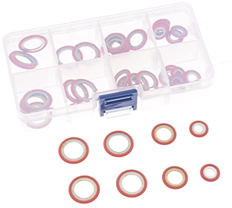 YIGZYCN Kfz Reparaturzubehör Kompressor Ausdehnungskopf Dichtung Klimaanlage O Ringe Set 30 Teile/Satz Kfz Klimaanlage Dichtung