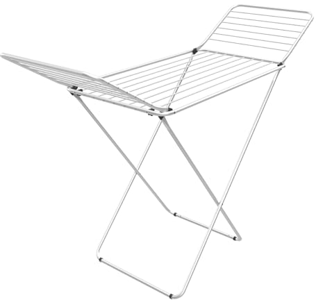 Vileda Terso Wäscheständer 100% Aluminium Grobes Anti-Knick-Design Anti-Rutsch-Füße für Innen und Außen klappbar