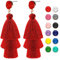 Quasten Anhänger Damen Rot,Boho Quasten Ohrringe,Boho Geschichtete Quastenfadenohrringe,Geschichtete Quastenohrringe,für Kostümzubehör,Geburtstagsgeschenk,Karneval,Partei