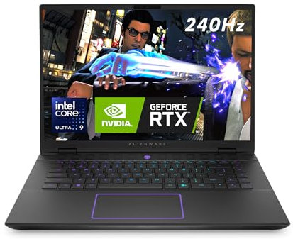 Alienware m16 R2 Notebook per il gaming 16 QHD+ 240Hz Display, Intel Core Ultra 9 185H, NVIDIA GeForce RTX 4070, 32GB RAM, 1TB SSD, Windows 11 Home, Italian Backlit Keyboard