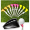 Birdie79 Hochwertiges Golf-Teeset mit hohem Pfad – 5° Abschusswinkel für maximale Distanz und Genauigkeit, 9 Stück (3 Farben), 20 mm stabiler Kopf, verstellbare Höhenmarkierungen, hohe Sichtbarkeit,
