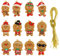 Coicok 12 Pezzi Omino Pan di Zenzero Natale, Decorazioni Albero di Natale, Ornamento Pan Zenzero, decorazioni natalizie, Pan di Zenzero Decorazioni, con Cordino, per Albero di Natale, Festività, Feste