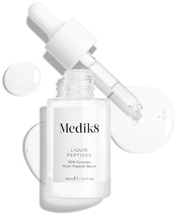 Medik8 Liquid Peptides, 30% Multi-Peptide Age-Defying Serum - 30ml | 30% Multi-Peptide Age-Defying Serum, Drone-Targeted Technology Smooths & Plumps Wrinkles, Supports Collagen Producing Cells