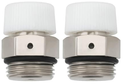 Be In Your Mind 2 Stück 3/8 Zoll Automatisches Entlüftungsventil Kupfer Entlüftungsventile Ablassventil für automatische Luftfreigabe in Auspuffanschlüssen und Heizkörpern