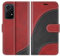 BoxTii Coque pour Honor 200 Lite 5G, Housse en Cuir PU Pochette de Portefeuille, Magnétique Étui de Protection Housse Coque pour Honor 200 Lite 5G, Rouge