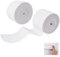 Orixo 2 Rollen Breites Gummiband 50mm, 10m (11 Yards) Gummiband Breit zum Nähen, Gummigummi zum Nähen für HaarbäNdern, Kleidung, Sofasitzbezügen, Spanngurten, Taillenbändern, DIY Handwerk Usw.(Weiß)