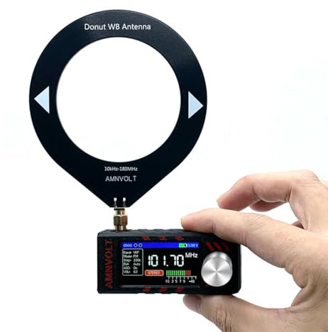 GETBSTOOP Mini SI4732 Pocket Radio, Portable Am ​​FM LSB USB Pantalla de Color de Alta definición Radio de Banda Completa para Caminatas para Acampar al Aire Libre para el hogar