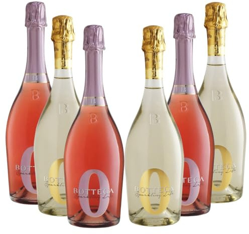 Bottega Sparkling Life 0% Zero Alcohol Wine White & Rosé mixed case of 6 x 75cl Bottles