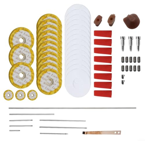 Komplettes 70-teiliges Flöten-Reparatur-Set inklusive Offenloch-Soundpads und verschiedenen Schrauben für DIY-Musiker