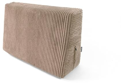 POKAR Palettenkissen Seitenkissen 60x40 cm | Palettenauflage aus Cordstoff mit Abnehmbarem Bezug | Eckkissen für Palettensofa und Gartenmöbel | Öko Tex Zertifiziert | Made in EU | Beige
