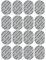 Tens-Elektrodenpads Ovale selbstklebende Elektroden (16 Stück) 2,2-mm-Bolzenverbindung Kompatibel mit Omron E2-, E4-Tens-Geräten