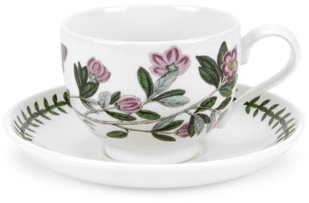 Portmeirion Botanic Garden - Teacup & Saucer Traditional Shape - Rhododendron