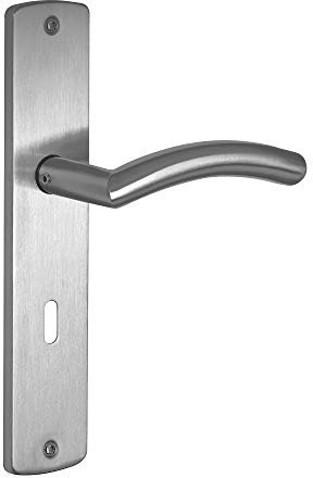 Türdrücker Türklinke Edelstahl Renovierungsschild extra Breit Buntbart