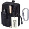 Multifunktions Taktische Hüfttaschen Molle EDC Tasche Gürtel Handy Outdoor Tactical Beutel Utility Pouch klein mit Aluminiumkarabiner (Schwarz)