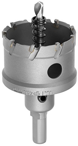 sourcing map Scie Cloche Carbure Trépan Scie à Trou 48mm Diamètre de Coupe pour 5mm Acier Inox Feuille Métal