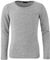 Panzy® Girls Long Sleeve Plain Basic Cotton (95%) Top Kids T-Shirt Tops Crew Uniform Tee (4/5 yrs, Grey)