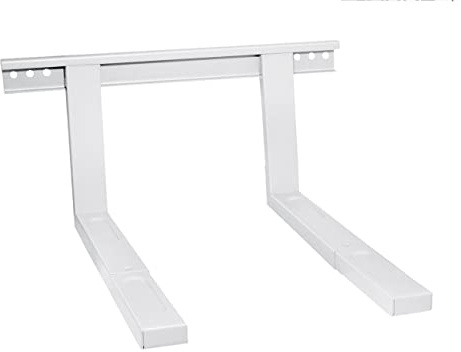 Mikrowellenhalterung Mikrowellen Halter Wandhalterung Farbe weiss bis 35 kg ausziehbar 38,5 x 51 cm inkl. Montagematerial Grillofen Mikrowellenhalter Regal Wand