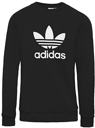 adidas Damen Trf Crew Sweatshirt, Schwarz-weiss, 34 EU