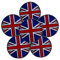 FINGER TEN Golf Ball Marker for Ladies Men Value 6 Pack, Golf Accessories Ballmarker Magnetic fit Golf Divot Tools Hat (UK Flag-6 Pack)