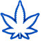 PlasticJewels Tagliabiscotti Foglia Cannabis Marijuana - Formina Biscotti Stampa 3D PLA Biodegradabile - Design Unico per Feste Tematiche, Artigianato