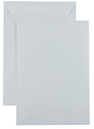 500x Versandtaschen C5 gummiert, mit/ohne Fenster (C5-162x229mm) (grau/ohne Fenster)