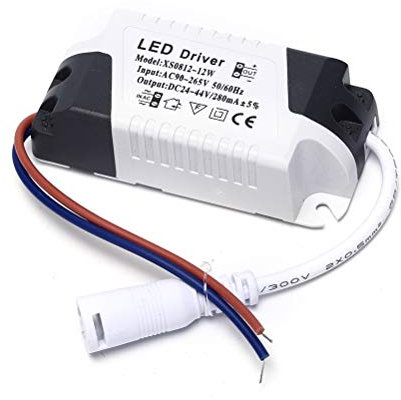 LED Driver 8-12W, fuente de alimentación del transformador del conector de CC, CA 85-265V, para luz de techo LED
