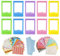 10 Mini Cornici Per Foto Con 40 Fogli Adesivi Colorati Per Foto Istantanee e 1 Panno Per Pulizia Compatibile Con Fujifilm Instax Mini 11 9 8 70 7s 90 26 Pellicola Per Fotocamera Istantanea