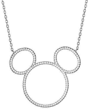 Mickey Mouse Damen Halskette Sterlingsilber Rund Unzutreffend - N901861RZWL-18.PH