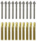 BATIFIX Verbundanker Set 10 Stück, Patrone + Ankerstange - Edelstahl A4 oder verzinkt I Styrolfrei Option 1 I Schwerlast-Anker -dübel I Gewinde (Verzinkter Stahl, M8 x 110)