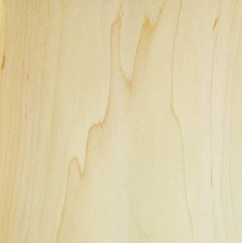 Aibote Feuilles de Restauration de Placage de bois d'érable Blanc du Canada Naturel (taille totale: 8 x100) pour Armoires de Vitrine de Haut-parleurs Tablettes de Table Meubles de Cuisine