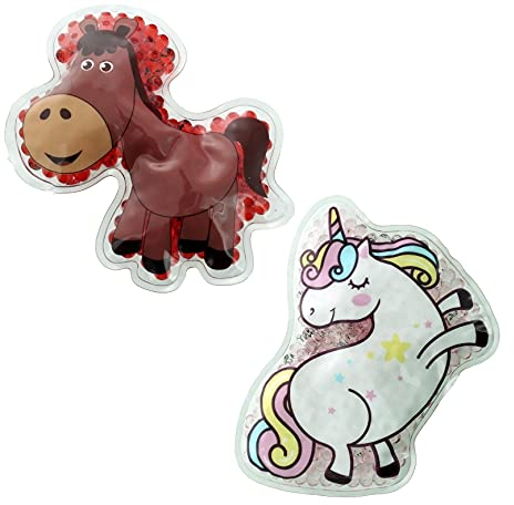 2 Kühlpads Einhorn Pferd
