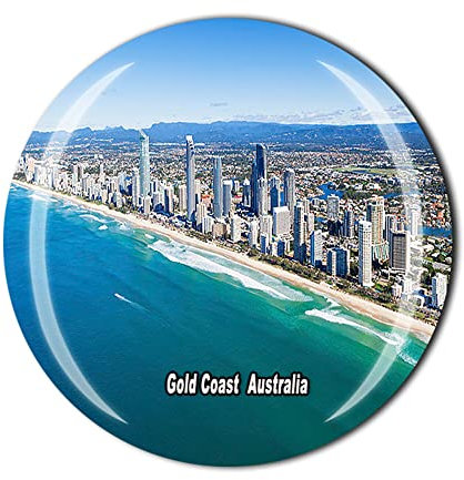Gold Coast Australia Fridge Magnet Crystal Tourist Souvenir Gift Collection Refrigerator Magnetic Sticker