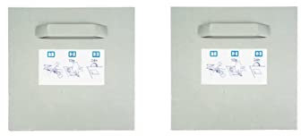 Wandbreite - Kit de fixation auto-adhésif pour miroir - 2 supports - 100 x 100 mm