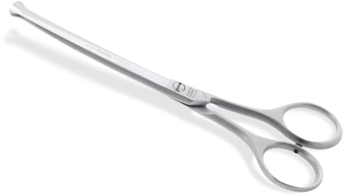 Otto Herder Manicure Fellschere Hunde 16,5cm, Fellschere abgerundet, Solingen rostfrei Edelstahl, Schere zum Fell schneiden, mit einseitiger Mikrozahnung
