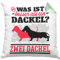 Trendation Dackel Kissen mit Füllung 40x40 Geschenke Dachshund Rauhaardackel Lustig was Ist Besser Als EIN Dackel 2 Dackel (Grün)