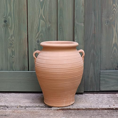 Palatina Werkstatt Amphore pour le jardin et l'intérieur - Thymus 30 - Amphore en terre cuite résistante à l'hiver - Hauteur : 30 cm - 100 % fait main - Un véritable bijou pour tous les amateurs