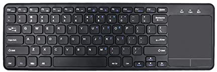 HDWR Inalámbrico, Teclado de Ordenador con Touchpad, Operación Inalámbrica de hasta 10 Metros, Teclado para Juegos, Computadora, Portátil, Negro, USB, typerCLAW-BC130