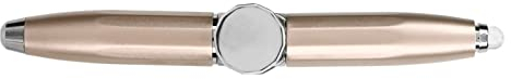 HEEPDD Fidget Pen, Metal Regulator Mood Floodlight Praktischer Drehbarer Stift Zur Beleuchtung Beim Schreiben (Gold)