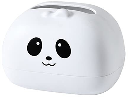 ISAKEN Kosmetiktücherbox, Cartoon Tissue Container Feuchttücher-Box Papierhandtuch Box für feuchtes Toilettenpapier Box Praktische Tücherbox Nachfüllbar, Badezimmer, Haushalt, Büro