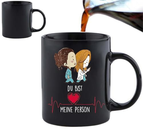 Tasse mit farbwechsel spruch, Du bist meine Person, Krankenschwester tasse, krankenschwester geschenke tasse,Geschenk für Krankenhaus Schwestern Spruch Becher Geburtstag Weihnachten